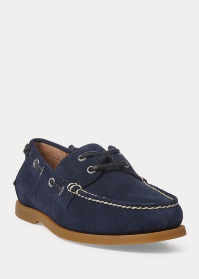 Men's Polo Ralph Lauren Merton Suede Boat Shoes | 709625WCY